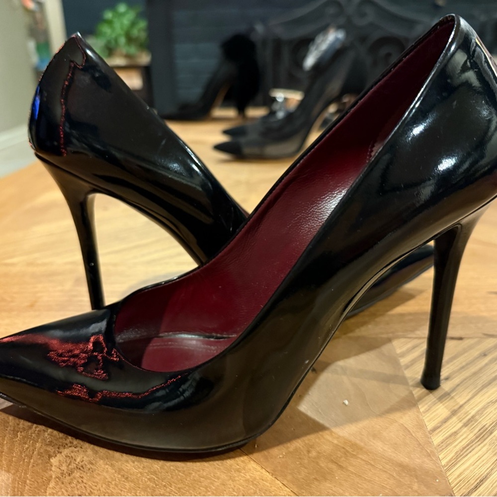 Celine Black Patent Leather Heels - Picture 3 of 5